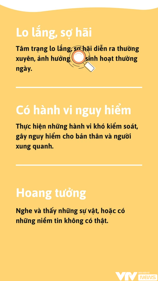 Infographic: Những triệu chứng báo hiệu nguy cơ rối loạn tâm thần - Ảnh 4.