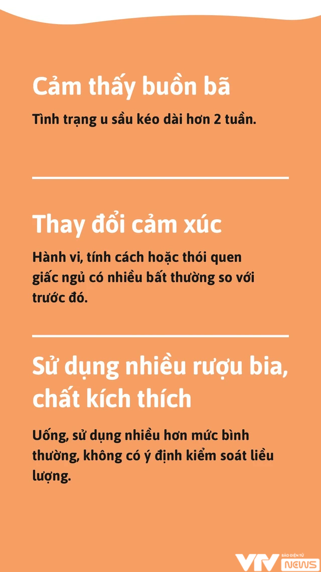 Infographic: Những triệu chứng báo hiệu nguy cơ rối loạn tâm thần - Ảnh 3.