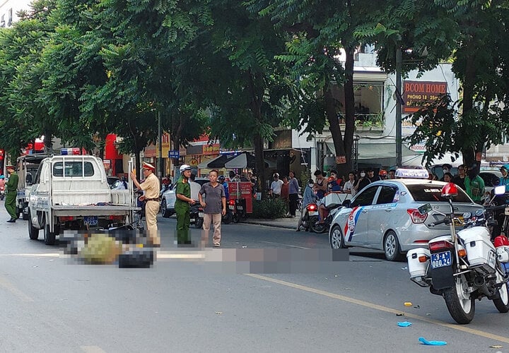 Hà Nội: Tìm nhân chứng vụ tai nạn khiến 1 người chết ở phố Lê Trọng Tấn - Ảnh 1.