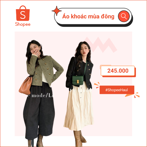 Tiết trời chuyển lạnh, hàng loạt mẫu áo khoác hot trend được chị em săn đón trên Shopee - Ảnh 3. Tiết trời chuyển lạnh, hàng loạt mẫu áo khoác hot trend được chị em săn đón trên Shopee - Ảnh 3.