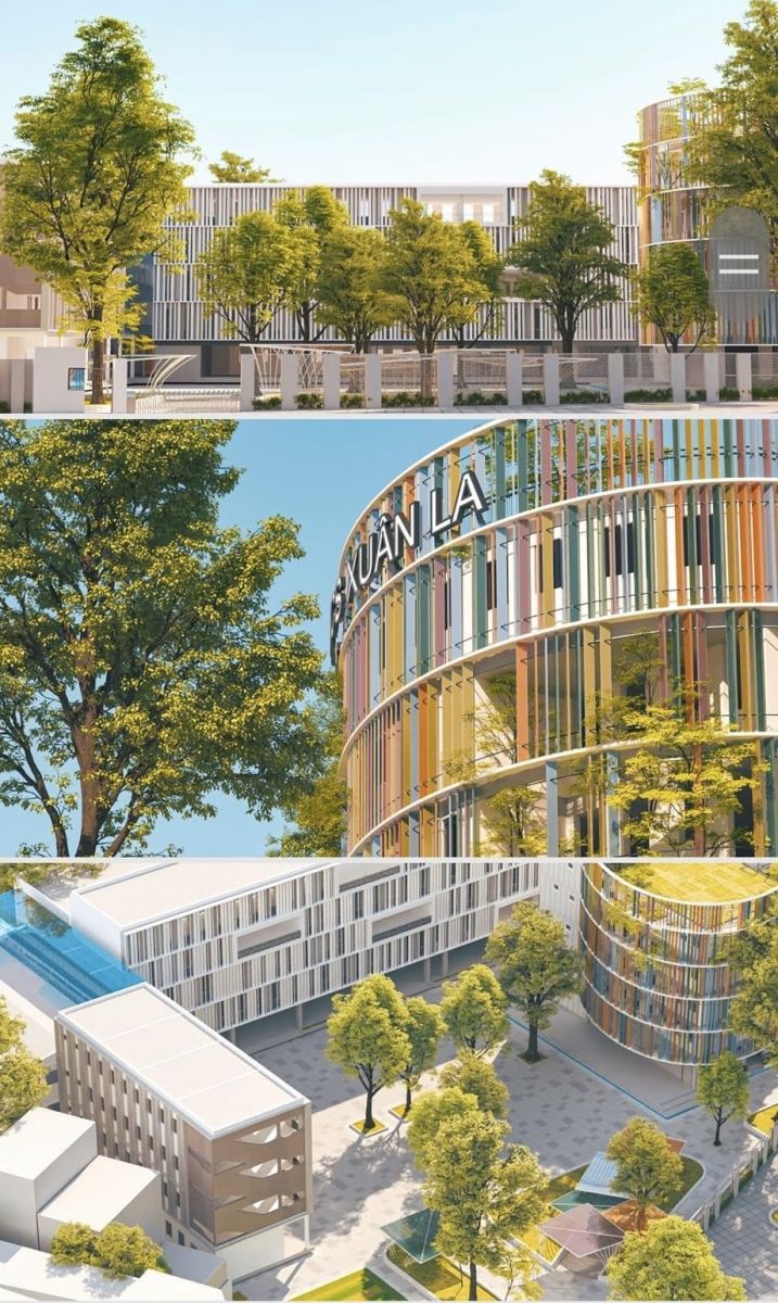 Đây là trường THCS công lập "XINH XỈU" ở quận Tây Hồ: Ai đi qua cũng phải ngoái nhìn vì thiết kế đầy sắc màu- Ảnh 4.