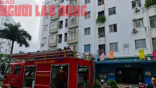 VIDEO: Cháy chung cư tại Đà Nẵng, cả trăm người hốt hoảng - Ảnh 2.