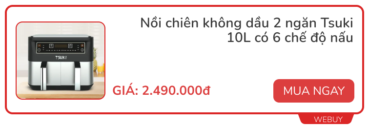 3 mẫu nồi chiên không dầu ít người biết: Tích hợp nồi áp suất lẫn bếp nướng, có loại chia sẵn 2 ngăn tiện lợi - Ảnh 4.