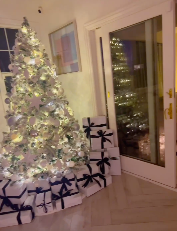 Phạm Hương &quot;flex&quot; biệt thự lên đèn đón Noel: Bày trí 6 cây thông, nhìn toàn cảnh phòng khách biết giàu cỡ nào- Ảnh 2.
