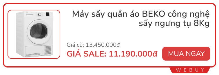 Thời điểm thích hợp để mua máy sấy quần áo: mẫu mã đa dạng, các hãng tung deal giảm giá sâu - Ảnh 5.