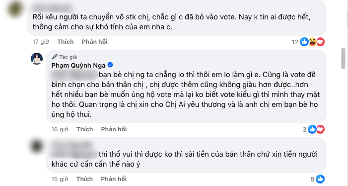 Đăng số tài khoản để kêu gọi bình chọn trong Chị đẹp đạp gió rẽ sóng, Quỳnh Nga bị phản ứng dữ dội