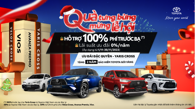 Toyota Việt Nam tung ưu đãi khủng cho bộ tứ Vios, Veloz Cross, Avanza Premio và Yaris Cross - Ảnh 1.