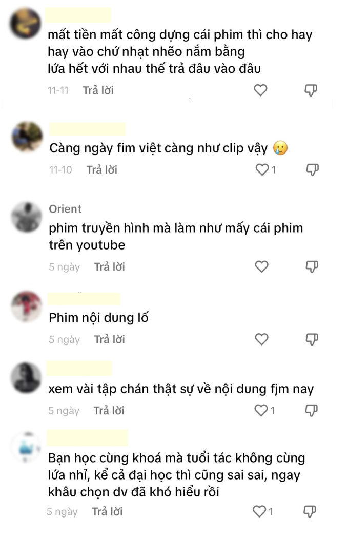 Phim Việt giờ vàng gây thất vọng toàn tập vì nội dung quá dở, netizen than "sai ngay từ khâu chọn diễn viên?" - Ảnh 4. Phim Việt giờ vàng gây thất vọng toàn tập vì nội dung quá dở, netizen than "sai ngay từ khâu chọn diễn viên?" - Ảnh 4.