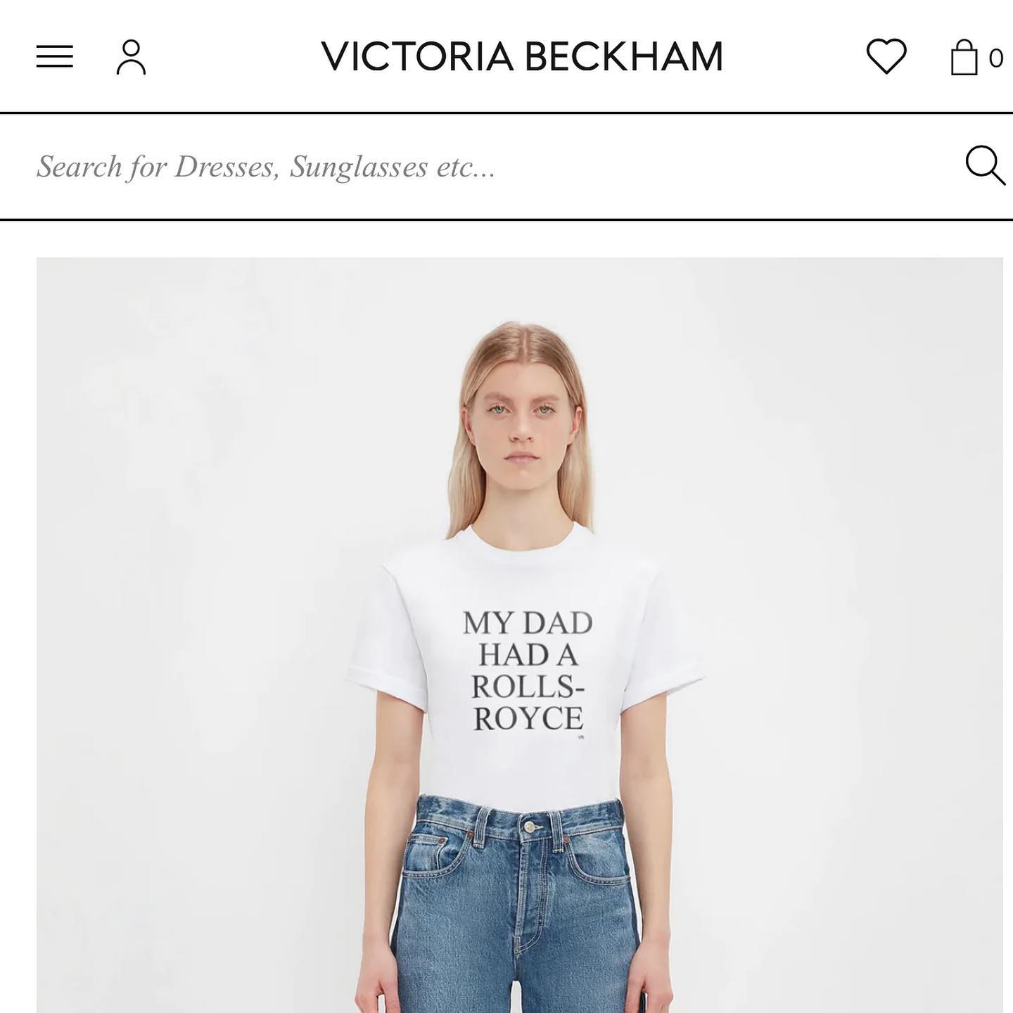 “Cao thủ không bằng tranh thủ”: Victoria Beckham bán tshirt “Bố tôi có một chiếc Rolls-Royce