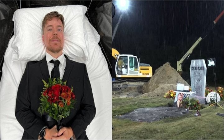 Sau thử thách chôn sống 7 ngày, Youtuber khóc nấc khi ra khỏi quan tài - Ảnh 1.