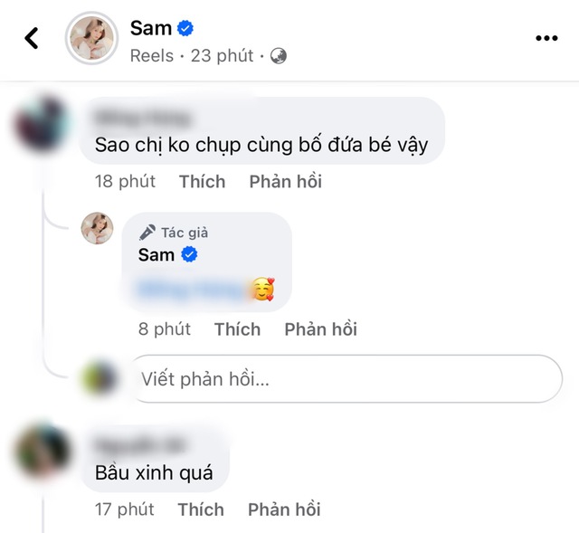 Sam xuất hiện nổi bật giữa thai kỳ tháng thứ 5, phản ứng sao khi được hỏi việc công khai ông xã? - Ảnh 4.