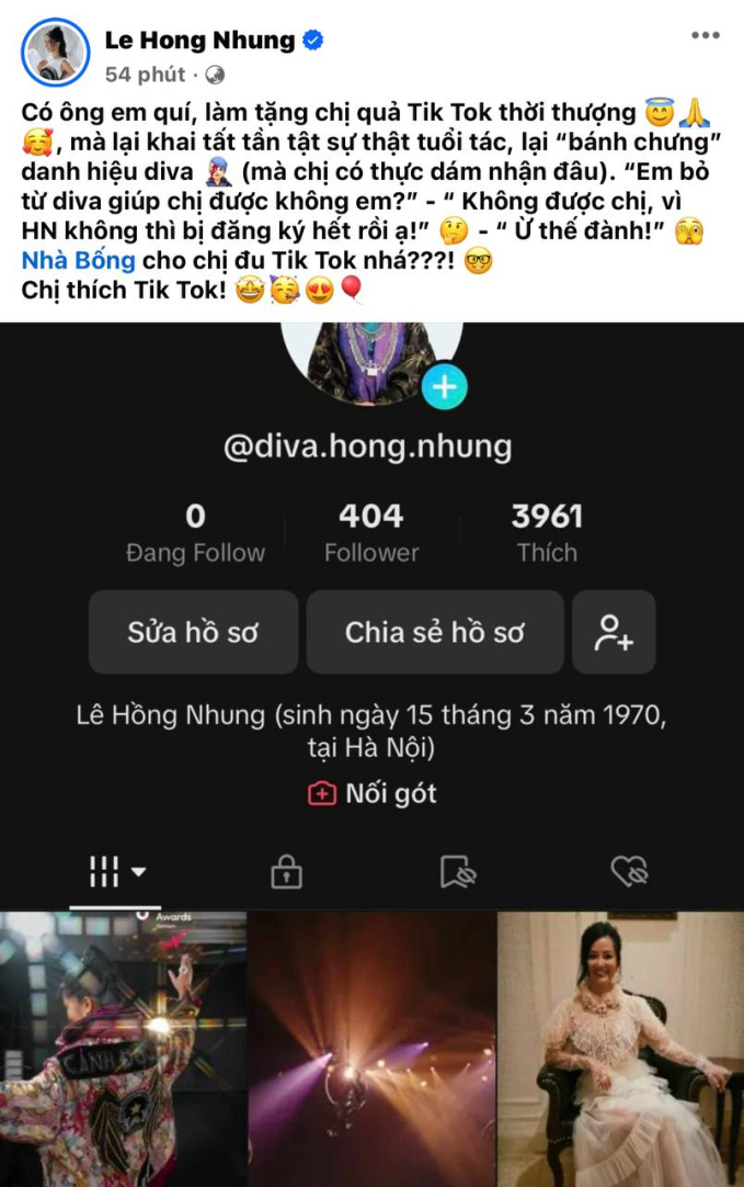 Hồng Nhung yêu cầu xóa chữ &quot;diva&quot; trước tên của mình, khẳng định: &quot;Chị có dám nhận đâu&quot; - Ảnh 1.