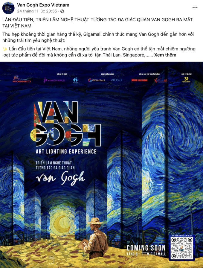 Xôn xao trước thông tin triển lãm Van Gogh nổi tiếng về đến Việt Nam, thực hư ra sao? - Ảnh 2.