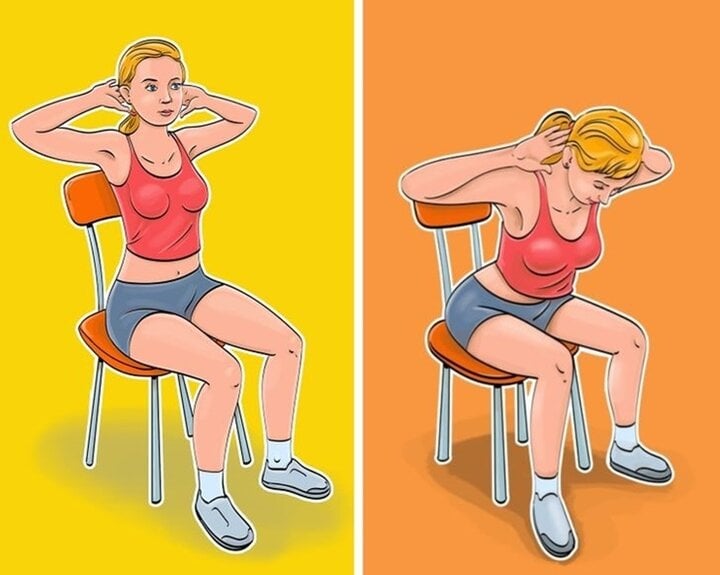 5 bài tập chỉ ngồi một chỗ vẫn 'quét sạch' mỡ bụng cho dân văn phòng - Ảnh 3. 5 bài tập chỉ ngồi một chỗ vẫn 'quét sạch' mỡ bụng cho dân văn phòng - Ảnh 3.