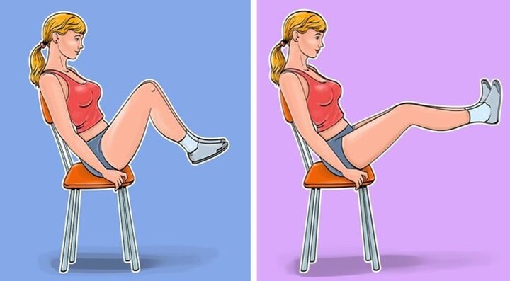 5 bài tập chỉ ngồi một chỗ vẫn 'quét sạch' mỡ bụng cho dân văn phòng - Ảnh 5. 5 bài tập chỉ ngồi một chỗ vẫn 'quét sạch' mỡ bụng cho dân văn phòng - Ảnh 5.