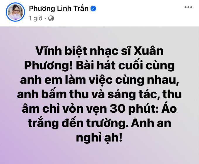 Dàn sao Việt đồng loạt tiếc thương trước tin nhạc sĩ Xuân Phương qua đời, đạo diễn Đỗ Thanh Hải gây nghẹn ngào - Ảnh 4.