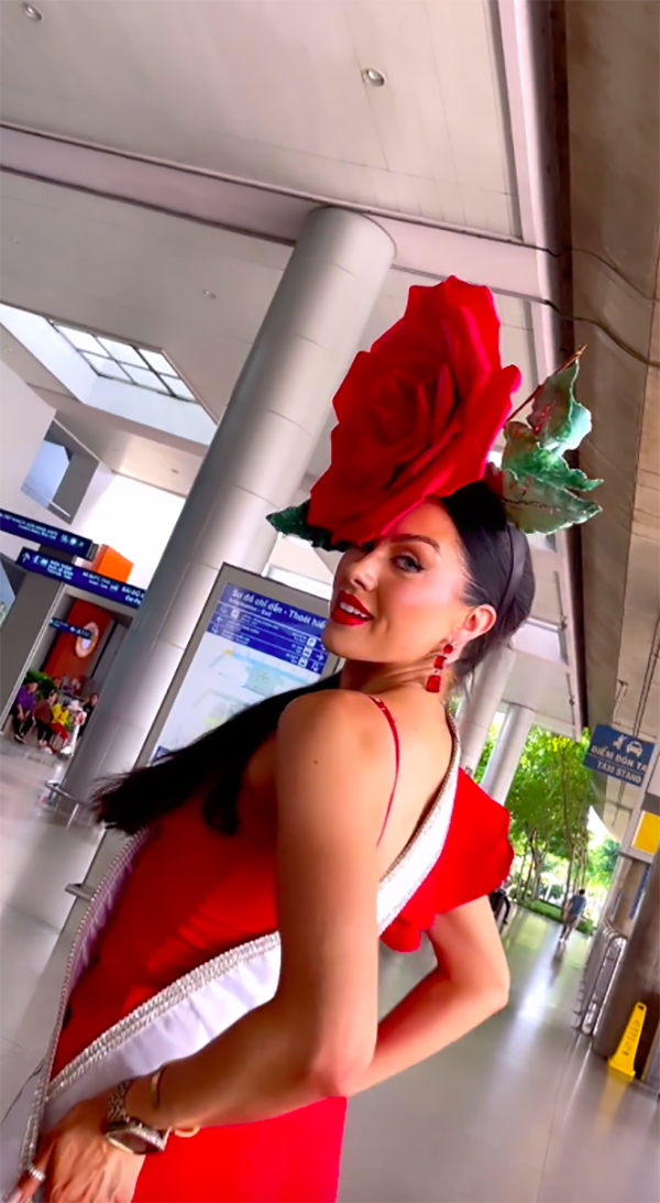 Người đẹp Mỹ mặc trang phục lạ mắt sang Việt Nam thi Hoa hậu Trái Đất - Ảnh 3.