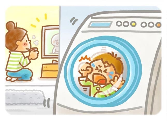 Kiểu máy giặt này cực nguy hiểm đối với trẻ: Trẻ có thể chui vào và bị mắt kẹt - Ảnh 1.
