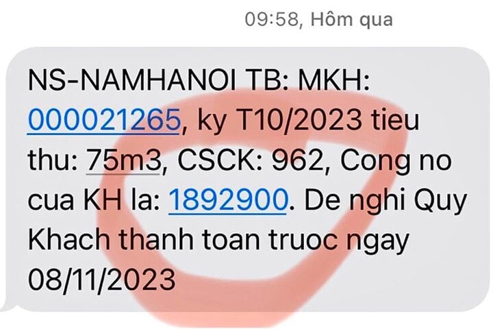 Mất nước gần nửa tháng, cư dân KĐT ở Hà Nội vẫn nhận hóa đơn cao gấp 6 lần - Ảnh 2.