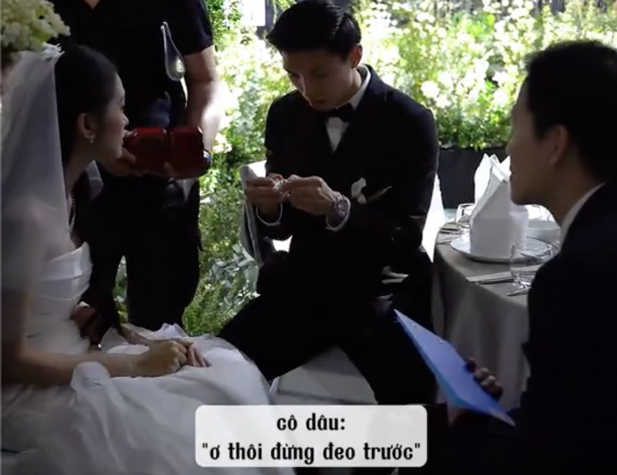 Doãn Hải My ngăn Đoàn Văn Hậu làm điều kiêng kị ở đám cưới, MC Trần Ngọc liền bênh vực- Ảnh 1.
