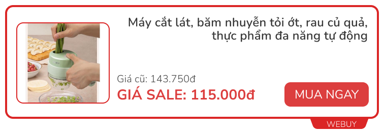 5 món đồ bếp cho hội lười: Rút ngắn một nửa thời gian vào bếp, giá siêu rẻ lại đang sale tới 50% - Ảnh 2.