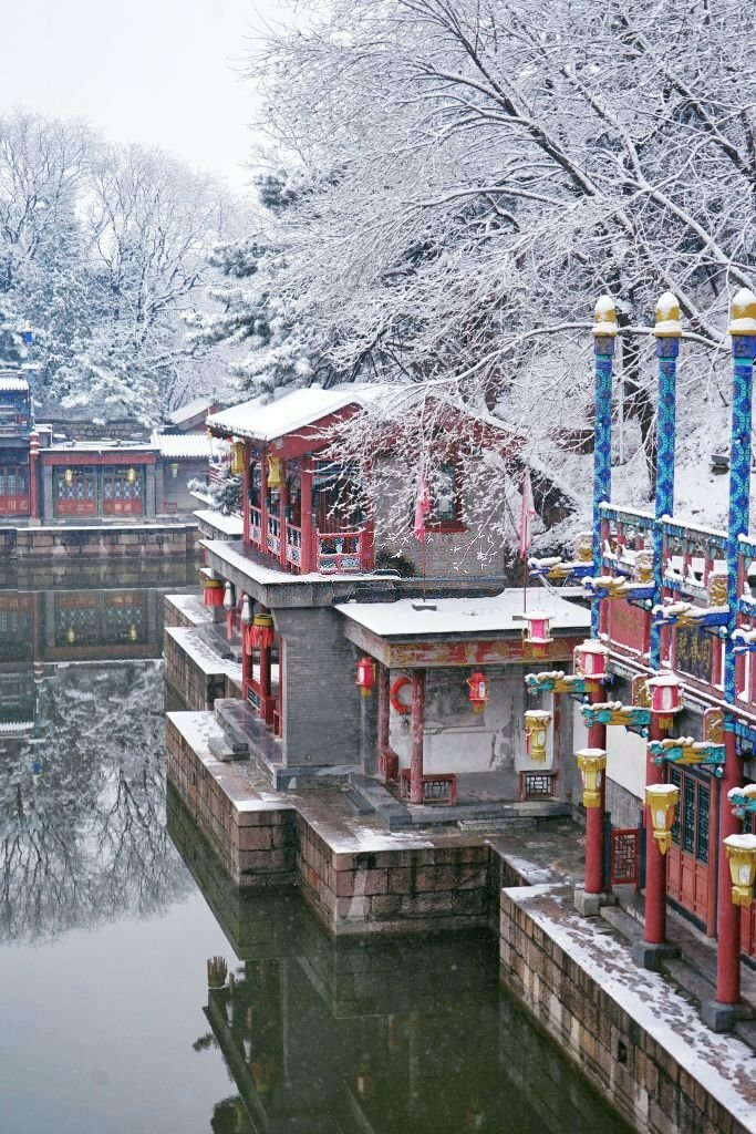 Trung Quốc: Tuyết đầu mùa bao phủ tạo nên cảnh tượng đẹp đến nao lòng tại Tử Cấm Thành - Ảnh 8.