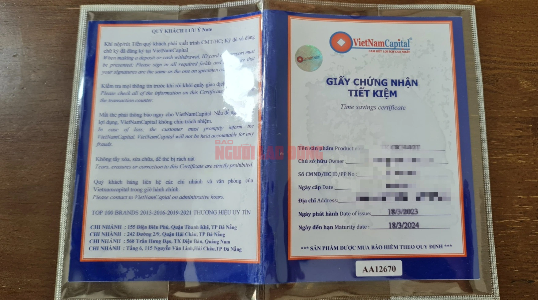 Nhiều người tố cáo hoạt động huy động vốn của Công ty VietNam Capital- Ảnh 3. Nhiều người tố cáo hoạt động huy động vốn của Công ty VietNam Capital- Ảnh 3.
