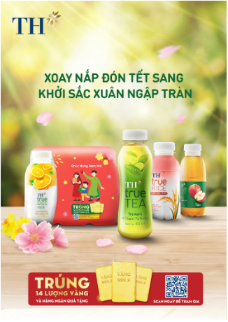 Xoay nắp đồ uống TH, trúng 14 lượng vàng cùng hàng ngàn quà tặng đón năm mới khởi sắc - Ảnh 2.