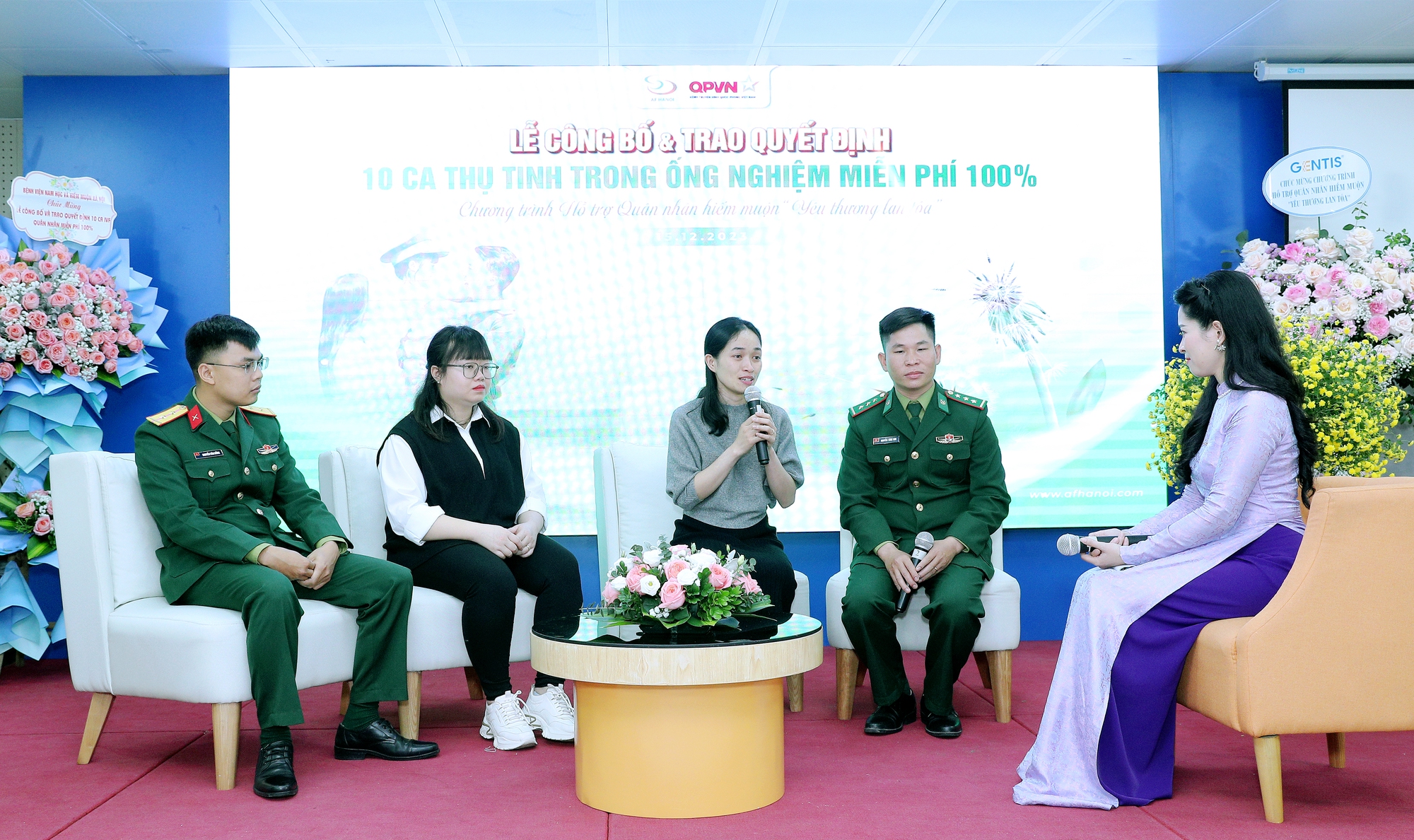 Gia đình quân nhân Nguyễn Đình Đức-Võ Thị Thanh chia sẻ niềm hạnh phúc khi nhận được gói hỗ trợ 100% chi phí thực hiện IVF năm 2023- .jpg