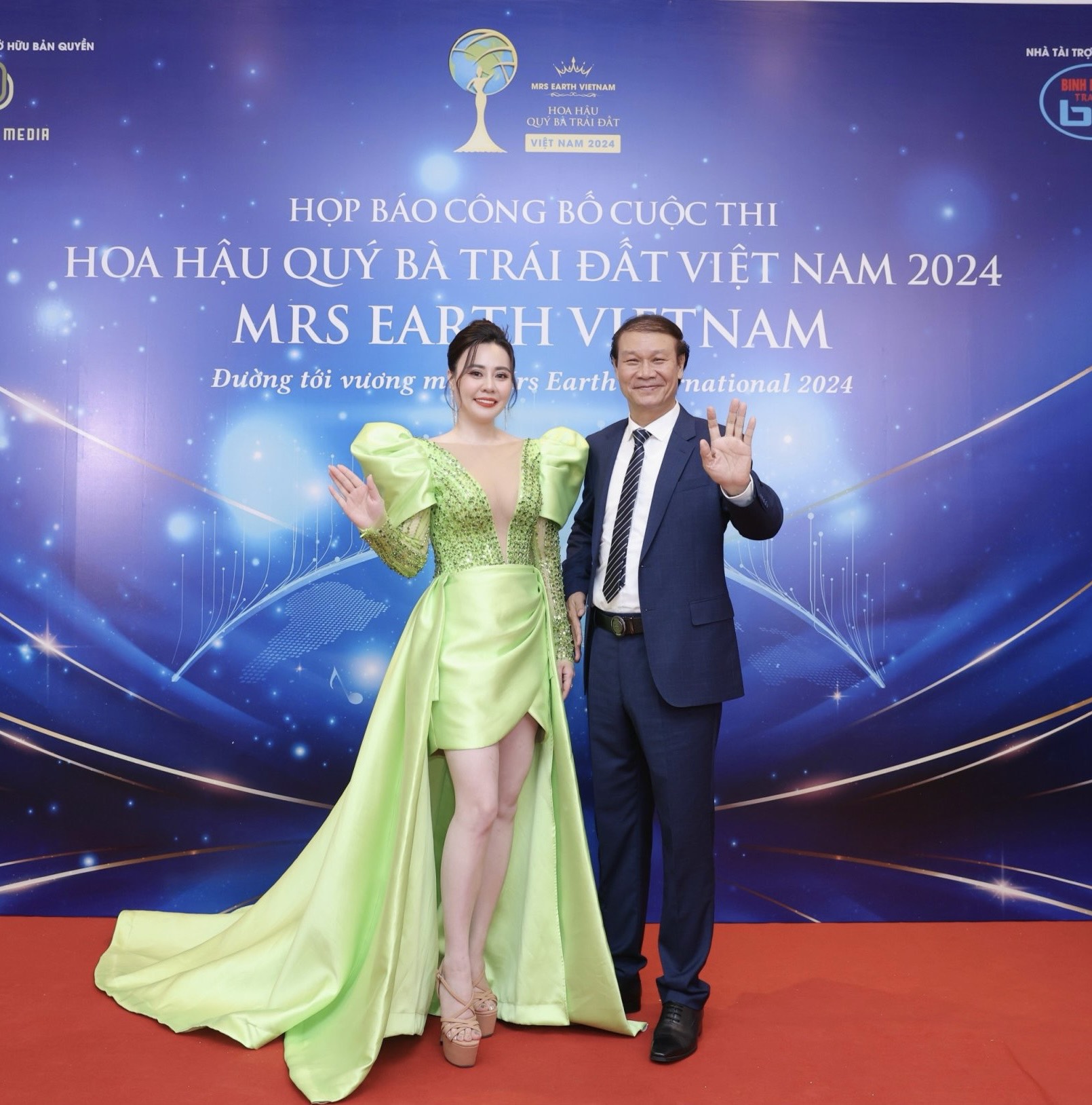 “Vợ chồng” Hoa hậu Phan Kim Oanh - Quang Tèo chấm thi Mrs Earth Vietnam 2024- Ảnh 5.