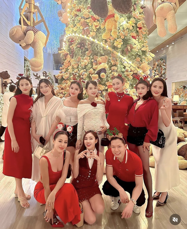 Mỹ nhân Việt lên đồ cạnh cây thông Noel: Outfit đỏ - trắng nhiều vô kể, hiếm hoi mới có người lệch tông - Ảnh 9.