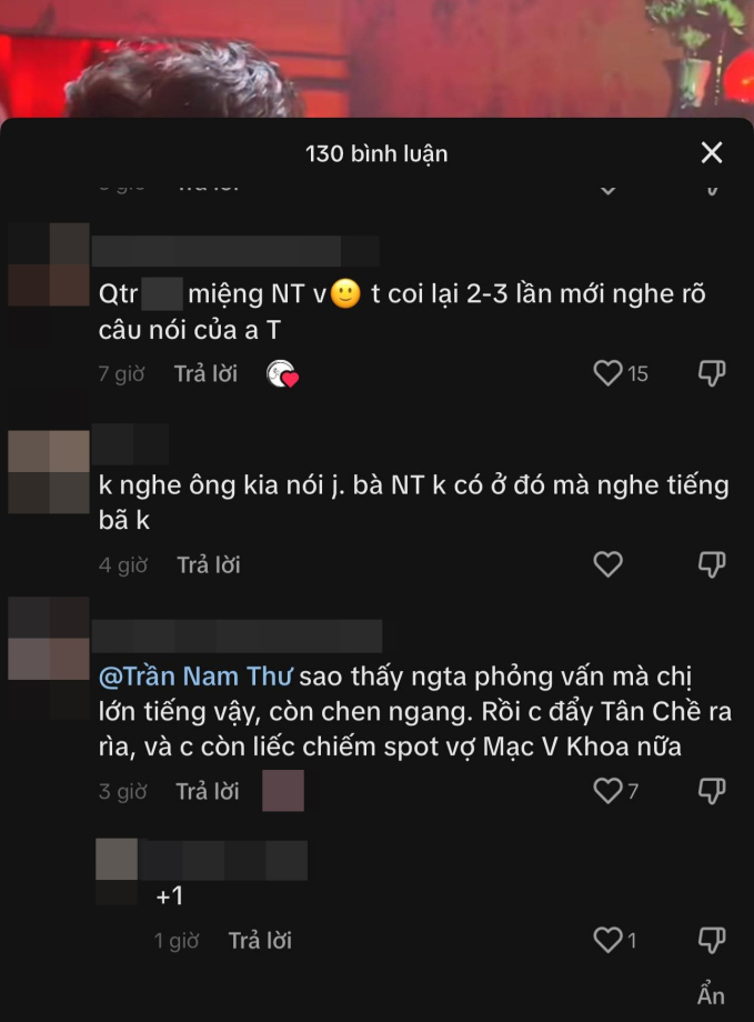 Tranh cãi việc Nam Thư lớn tiếng chen ngang vợ chồng bạn diễn, netizen bất bình: &quot;Tưởng mình trung tâm vũ trụ?&quot; - Ảnh 7.