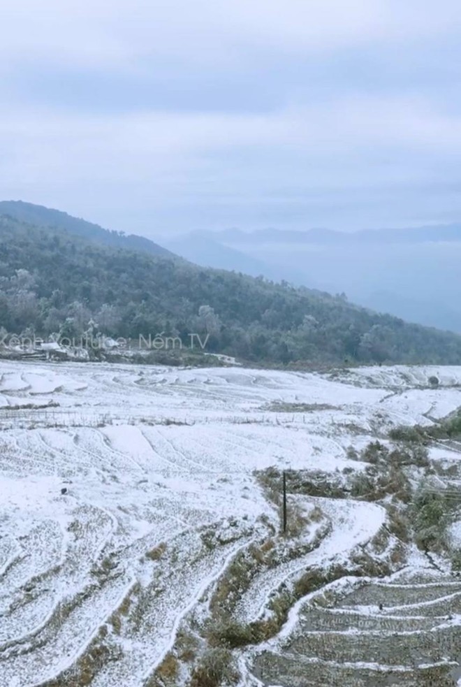 Con đường băng tuyết trắng xoá ngay tại Việt Nam khiến nhiều người bất ngờ, lập tức 