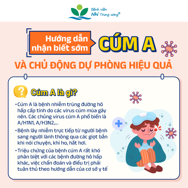 [Infographic] Hướng dẫn nhận biết sớm cúm A và chủ động dự phòng hiệu quả - Ảnh 1.