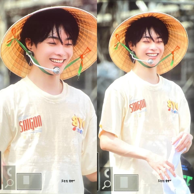 TEMPEST đội nón lá, Hanbin mang áo "Sài Gòn" hát nhảy cực nhiệt tại tổng duyệt Hò Dô 2023 - Ảnh 3. TEMPEST đội nón lá, Hanbin mang áo "Sài Gòn" hát nhảy cực nhiệt tại tổng duyệt Hò Dô 2023 - Ảnh 3.