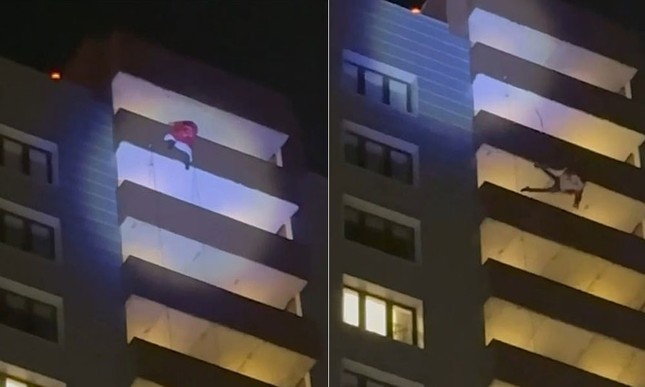 Nga: 'Ông già Noel' ngã từ tầng 24 khi đang biểu diễn - Ảnh 1.