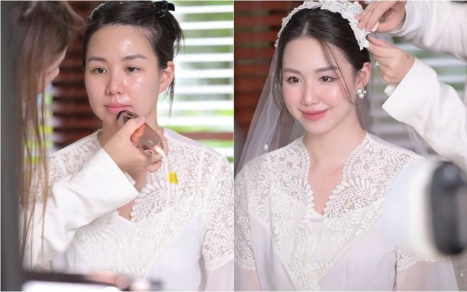 Lộ khoảnh khắc mặt mộc của cô dâu hot nhất MXH, liệu có còn “cực phẩm” như netizen ca ngợi? - Ảnh 3.