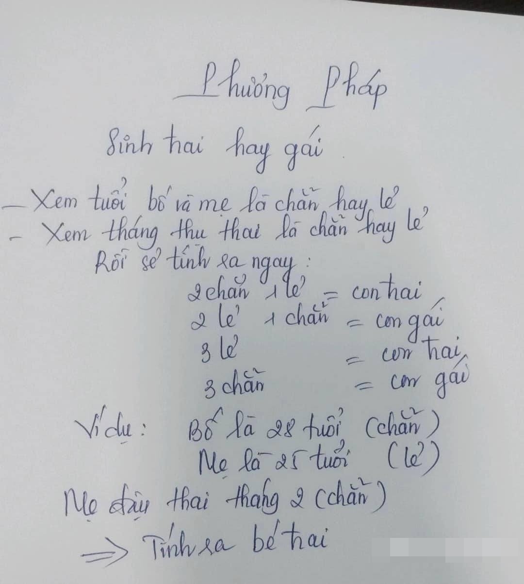 Hướng Dẫn Tính Tuổi Mẹ Để Biết Trai Hay Gái