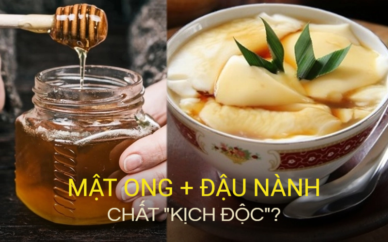 Mật ong + đậu nành tạo thành 