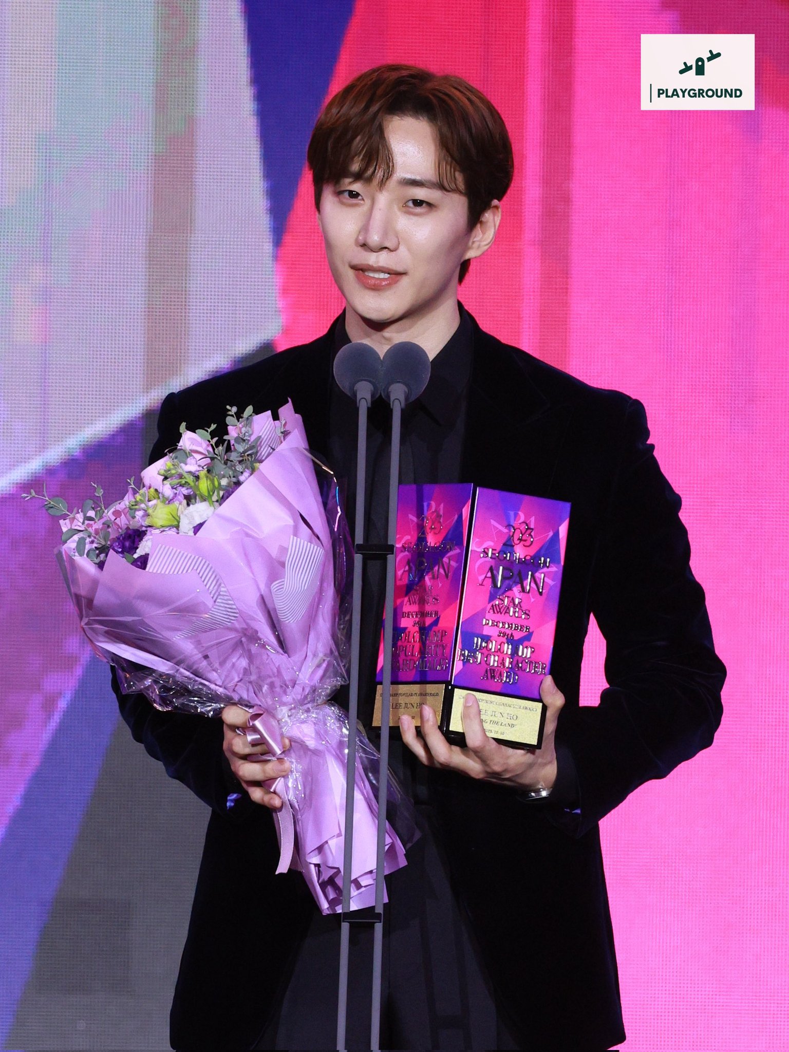 Yoona - Lee Jun Ho thắng giải cặp đôi của năm, nhà trai ẵm tới 5 cúp còn thắng Daesang ở Apan Star Awards 2023- Ảnh 3.