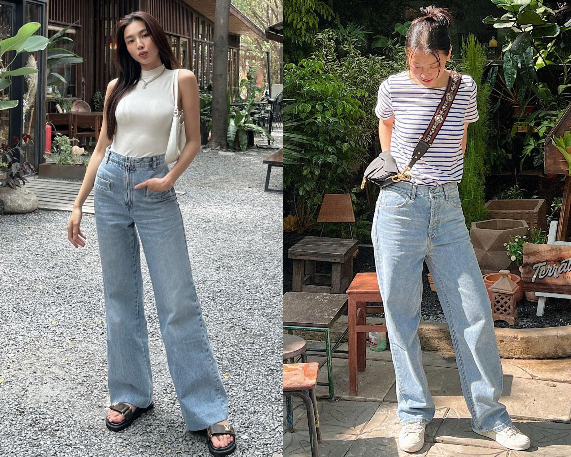 4 kiểu quần jeans không bao giờ lỗi mốt trong tủ đồ của sao Việt - Ảnh 7.