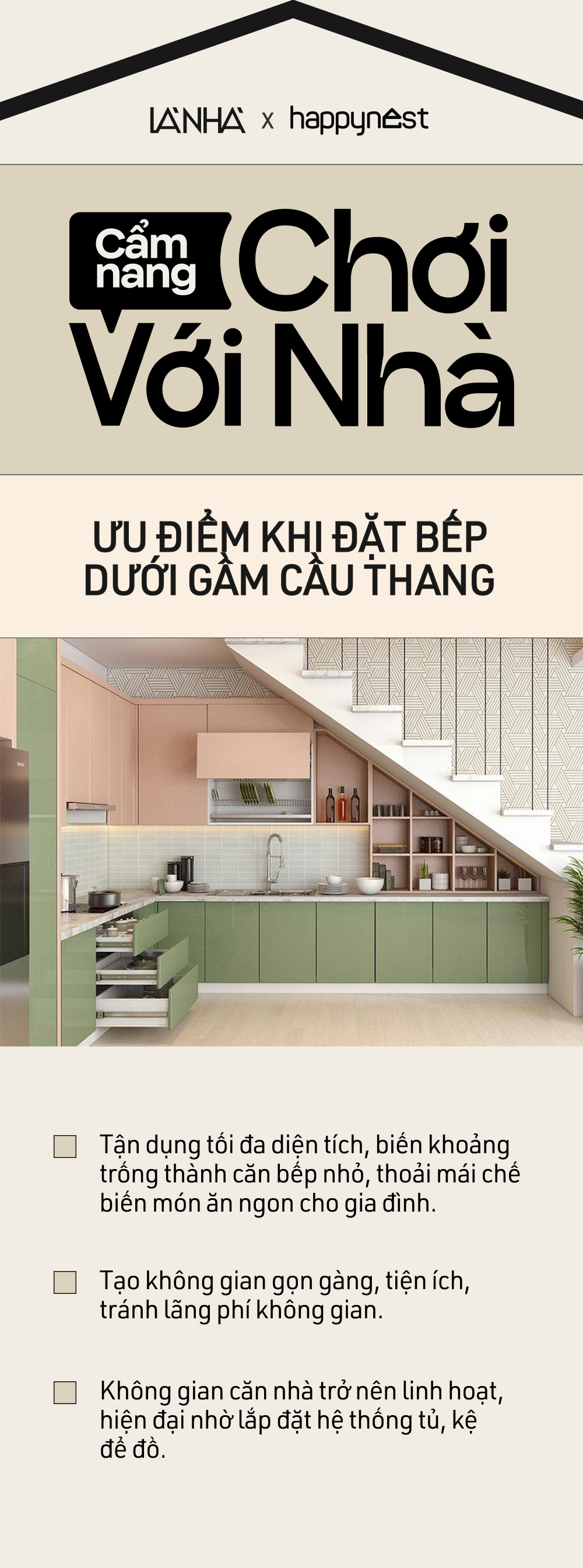 Cứ ngỡ tiết kiệm không gian nhưng bố trí bếp ở vị trí này không cẩn thận sẽ gặp những sai lầm tai hại - Ảnh 2.