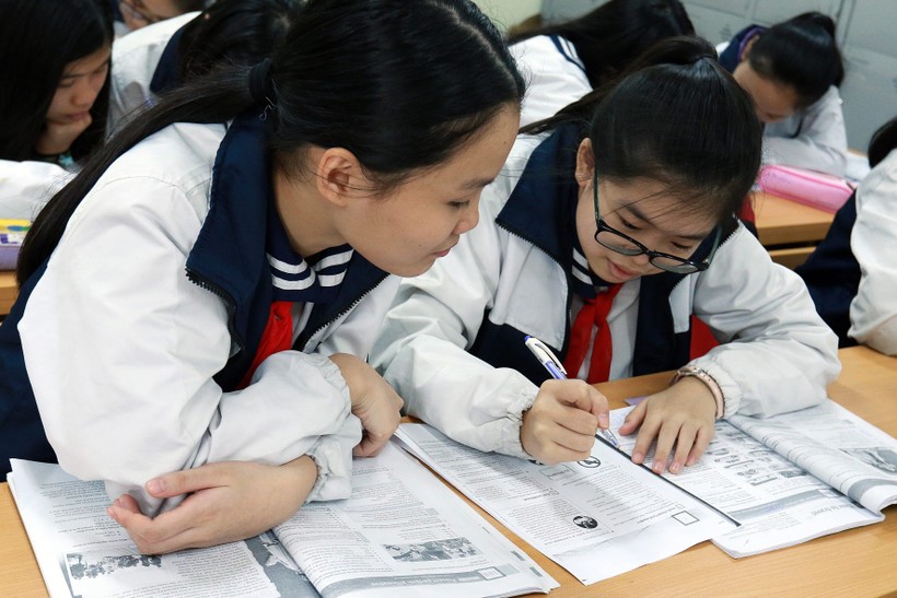 Nh&agrave; trường phối hợp phụ huynh giảm &aacute;p lực kỳ thi v&agrave;o lớp 10 - Ảnh 1.