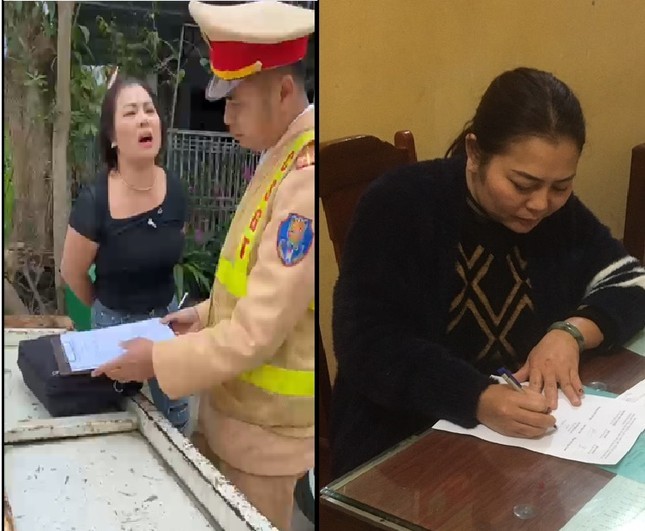 Người phụ nữ vò nát biên bản, lăng mạ cảnh sát sẽ phải đối diện hình phạt nào? - Ảnh 1. Người phụ nữ vò nát biên bản, lăng mạ cảnh sát sẽ phải đối diện hình phạt nào? - Ảnh 1.