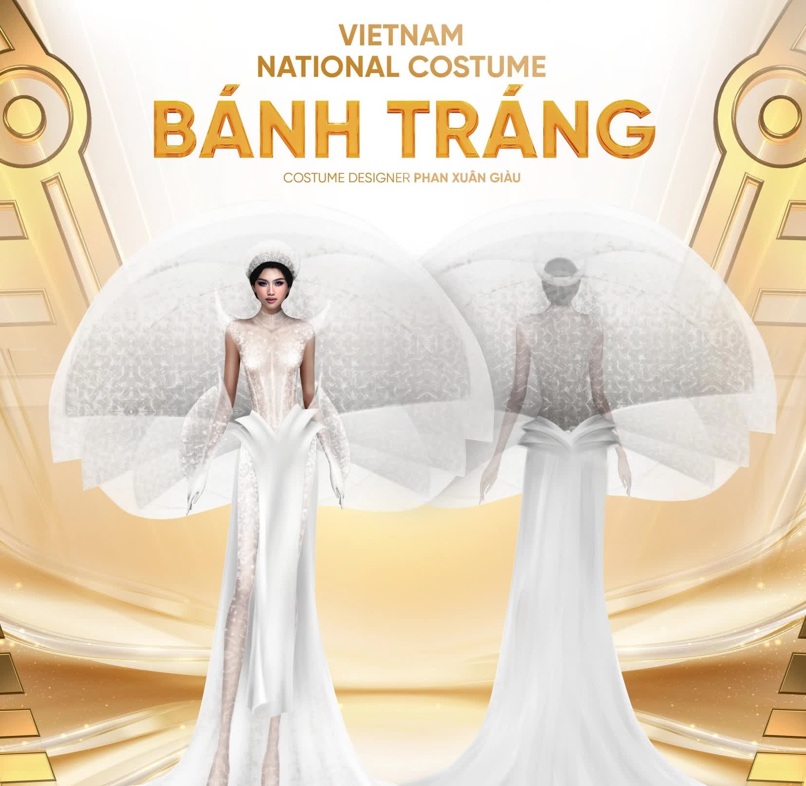 Thanh Thanh Huyền sẽ diện trang phục &quot;Bánh Tráng&quot; để tham dự phần thi Trang phục dân tộc tại Miss Charm 2023 - Ảnh 1.