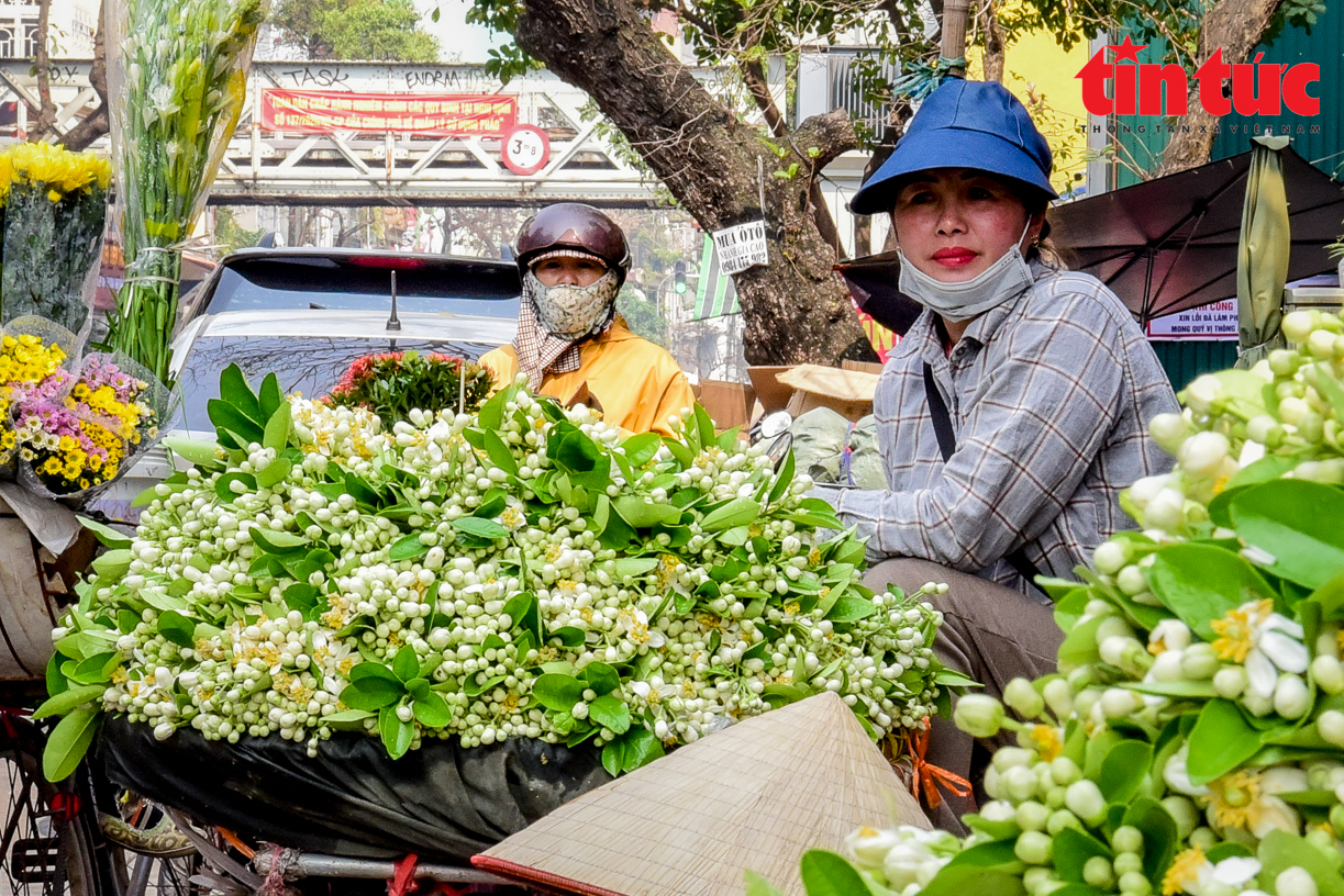 Dịu dàng mùa hoa bưởi về trên phố phường Hà Nội - Ảnh 10.