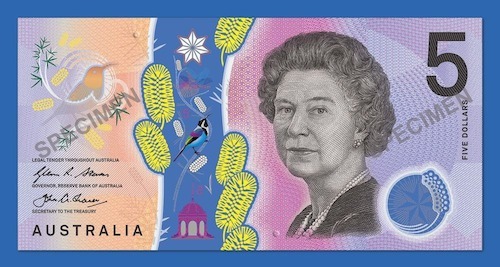 Tờ 5 AUD mới của Australia sẽ không có hình Vua Charles III hay Nữ hoàng Elizabeth II - Ảnh 2.