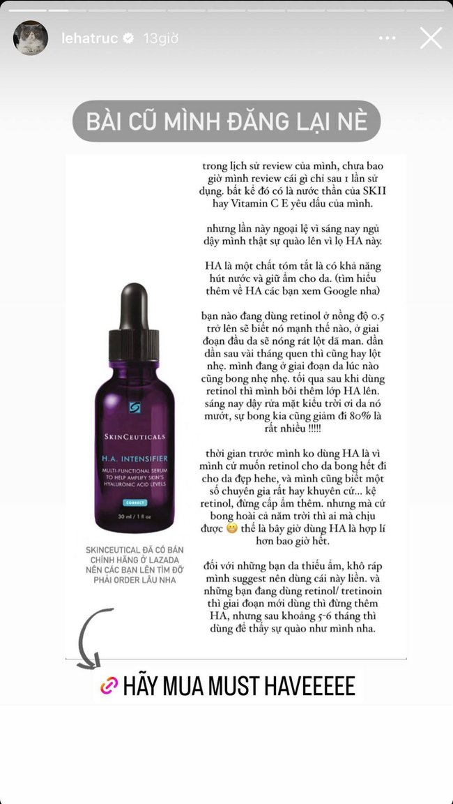 Đồ skincare mỹ nhân Việt dùng gần đây: Đỗ Thị Hà và Xoài Non dùng serum hơn 3 triệu, Á hậu Tường San chăm đắp mặt nạ mỗi ngày - Ảnh 10. Đồ skincare mỹ nhân Việt dùng gần đây: Đỗ Thị Hà và Xoài Non dùng serum hơn 3 triệu, Á hậu Tường San chăm đắp mặt nạ mỗi ngày - Ảnh 10.