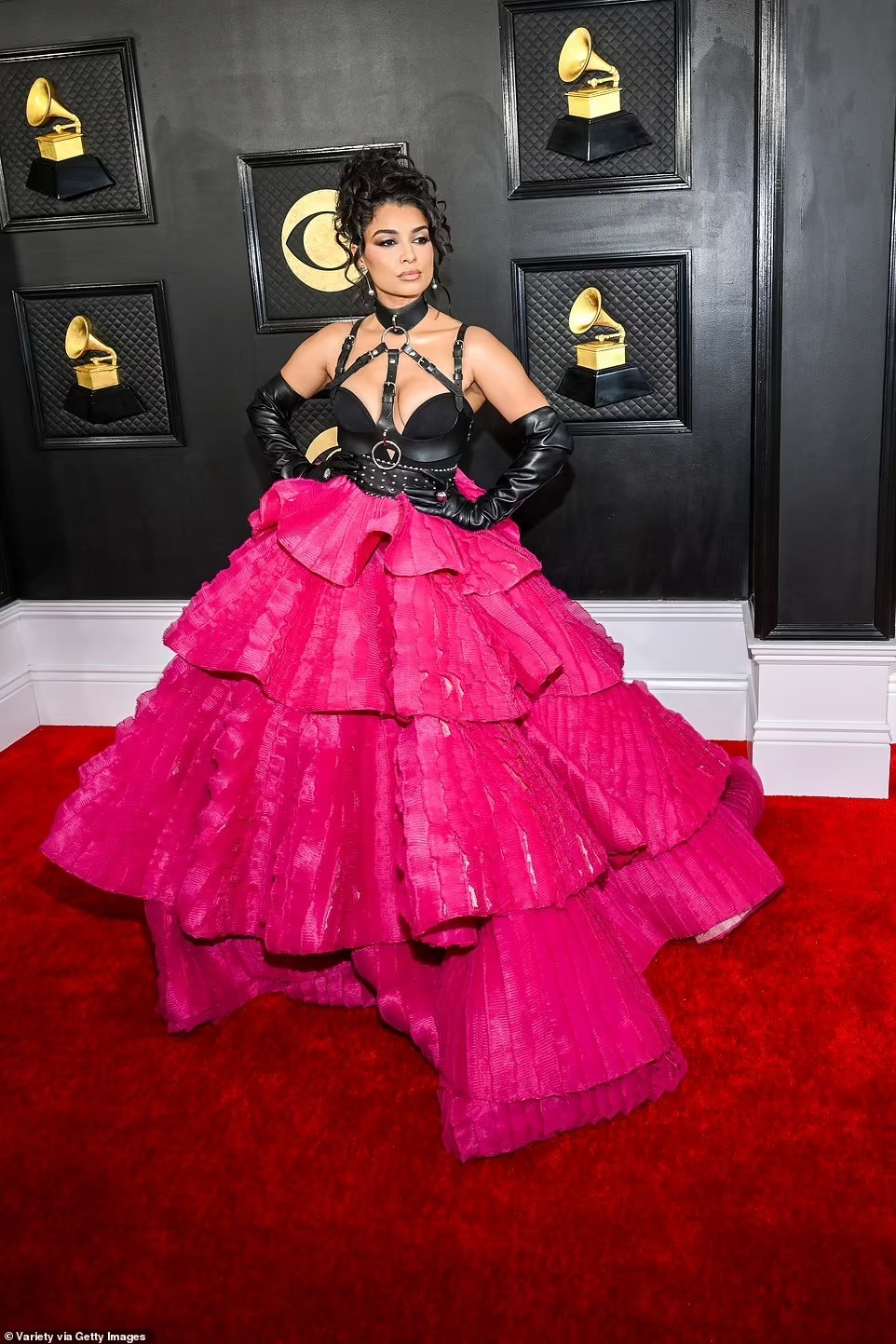 Váy thảm họa, xấu nhất thảm đỏ Grammy 2023 - Ảnh 4.