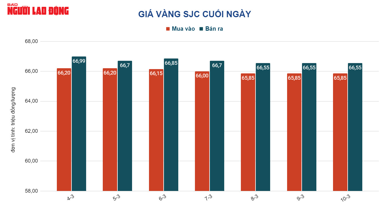 Giá vàng hôm nay 11-3: Tăng dữ dội - Ảnh 2.